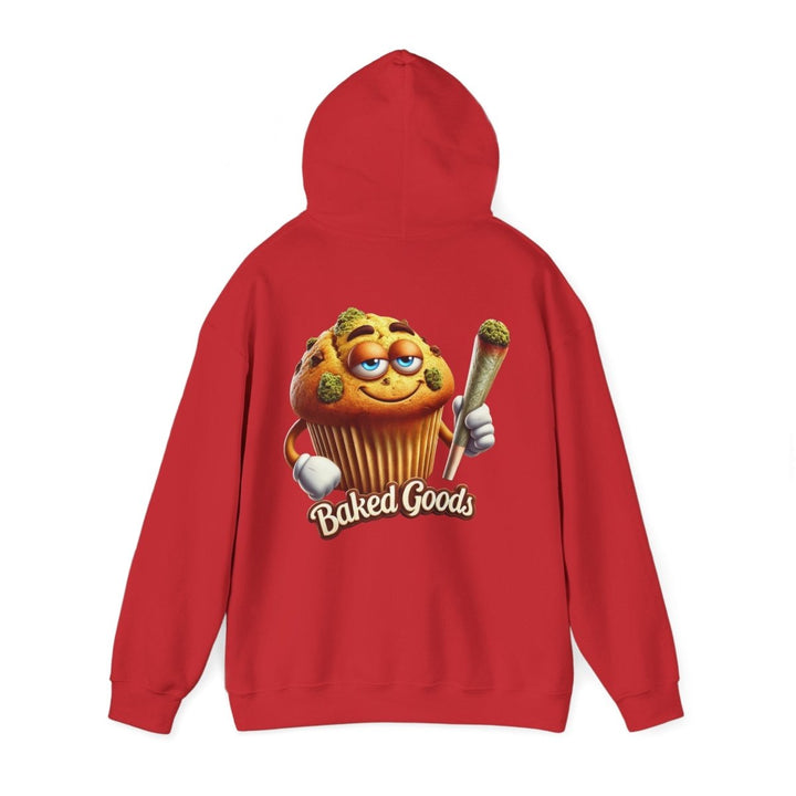Baked Goods Muffin Unisex Hoodie - Red - S - Baked Goods Muffin Unisex Hoodie - Tatoo Tee