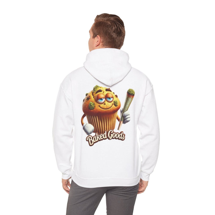 Baked Goods Muffin Unisex Hoodie - White - S - Baked Goods Muffin Unisex Hoodie - Tatoo Tee
