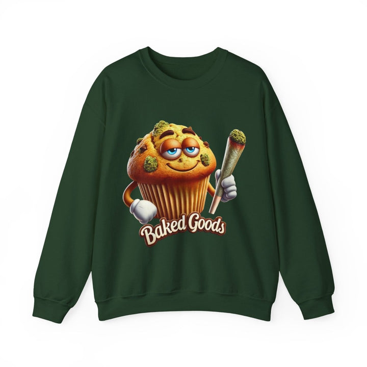 Baked Goods Muffin Unisex Sweatshirt - S - Red - Baked Goods Muffin Unisex Sweatshirt - Tatoo Tee