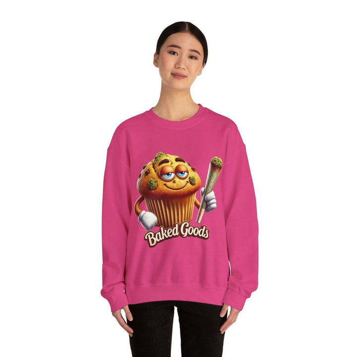 Baked Goods Muffin Unisex Sweatshirt - S - Red - Baked Goods Muffin Unisex Sweatshirt - Tatoo Tee