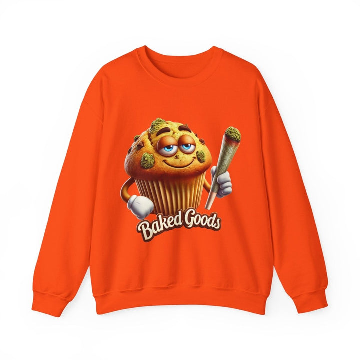Baked Goods Muffin Unisex Sweatshirt - S - Red - Baked Goods Muffin Unisex Sweatshirt - Tatoo Tee