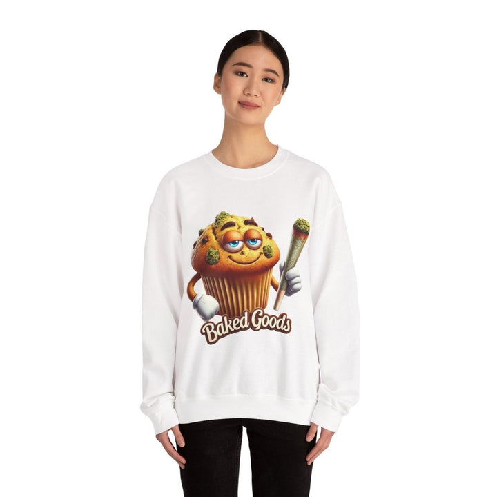 Baked Goods Muffin Unisex Sweatshirt - S - Red - Baked Goods Muffin Unisex Sweatshirt - Tatoo Tee