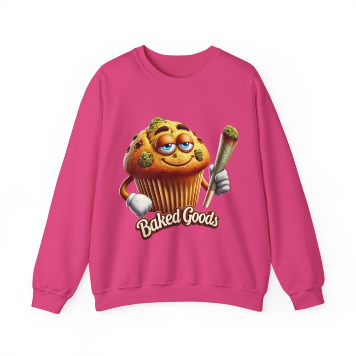 Baked Goods Muffin Unisex Sweatshirt - S - Red - Baked Goods Muffin Unisex Sweatshirt - Tatoo Tee