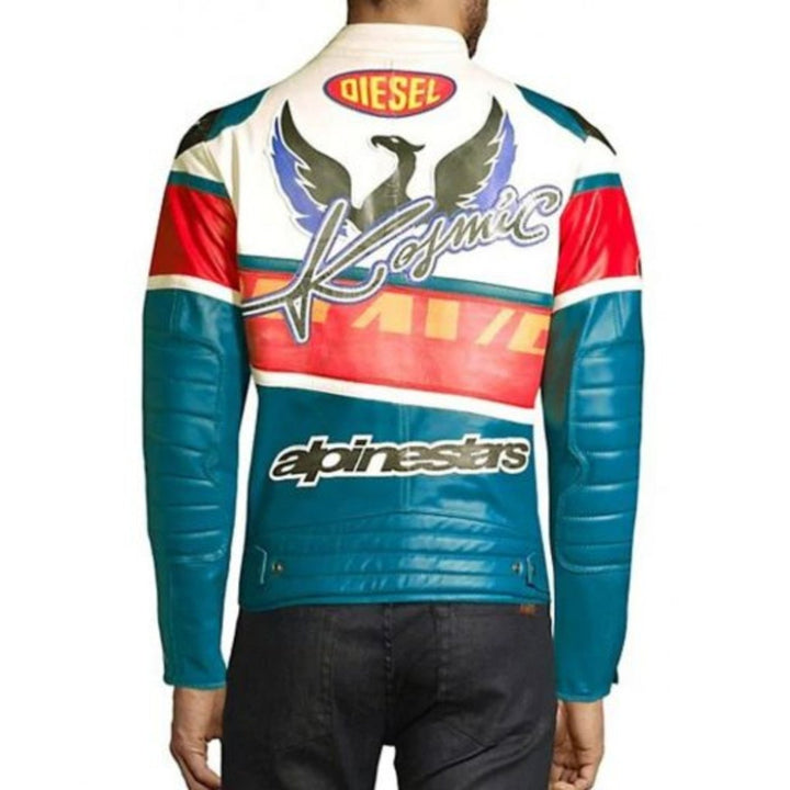 Bandit Dreamer Motorcycle Real Leather Jacket - XS - Bandit Dreamer Motorcycle Real Leather Jacket - Tatoo Tee