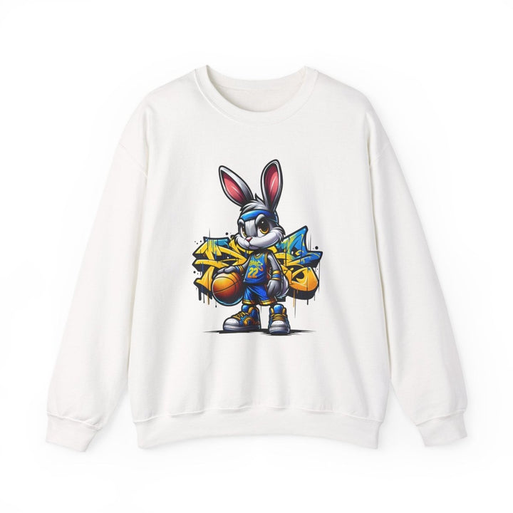 Bascket Ball Bunny Unisex Sweatshirt - S - Antique Cherry Red - Bascket Ball Bunny Unisex Sweatshirt - Tatoo Tee