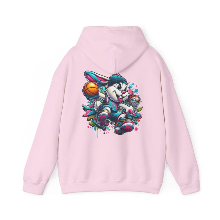 Basketball Bunny Boy Unisex Hoodie - Red - S - Basketball Bunny Boy Unisex Hoodie - Tatoo Tee