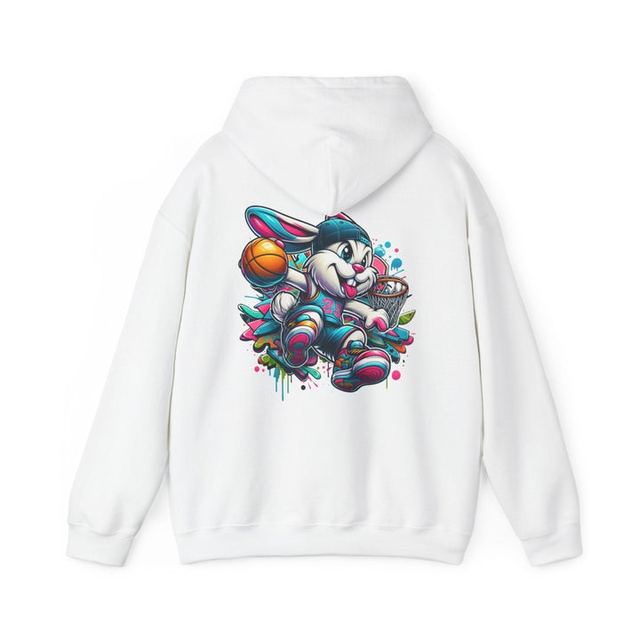 Basketball Bunny Boy Unisex Hoodie - Red - S - Basketball Bunny Boy Unisex Hoodie - Tatoo Tee