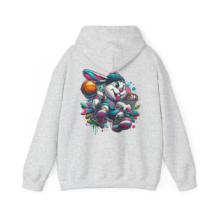 Basketball Bunny Boy Unisex Hoodie - Red - S - Basketball Bunny Boy Unisex Hoodie - Tatoo Tee