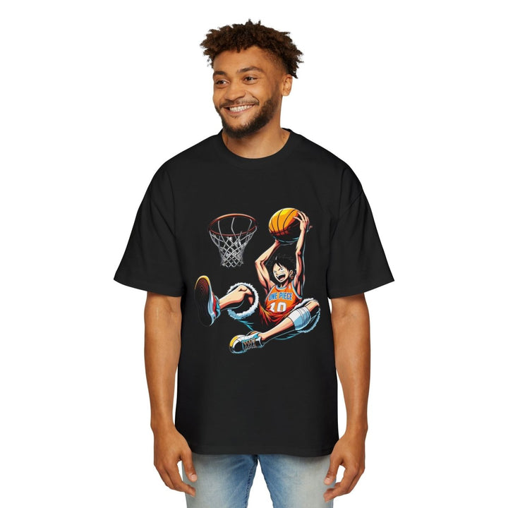 Basketball Graphic T-Shirt, Men's Oversized Tee for Sports Fans, Streetwear - S - Black - Basketball Graphic T-Shirt, Men's Oversized Tee for Sports Fans, Streetwear - Tatoo Tee
