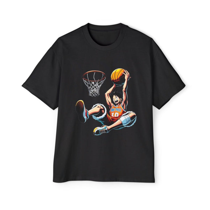 Basketball Graphic T-Shirt, Men's Oversized Tee for Sports Fans, Streetwear - S - Midnight Blue - Basketball Graphic T-Shirt, Men's Oversized Tee for Sports Fans, Streetwear - Tatoo Tee