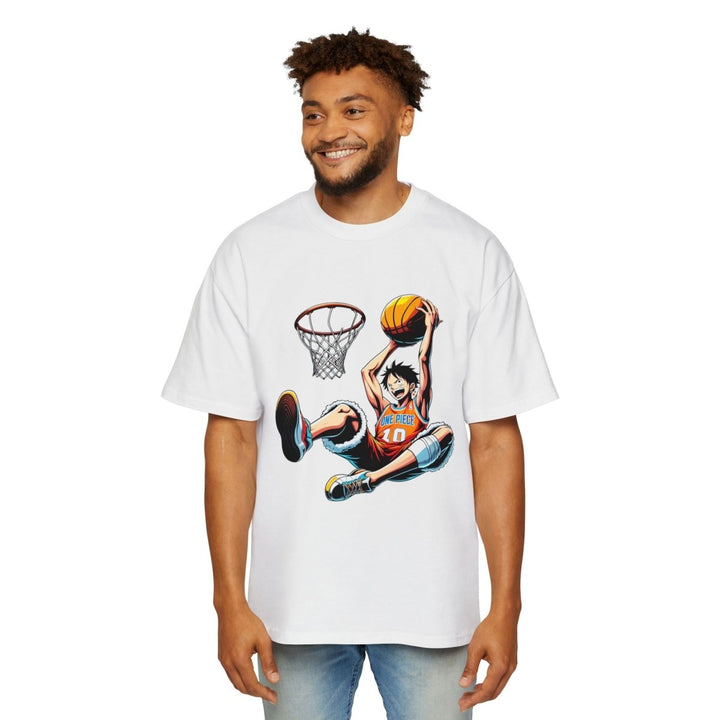 Basketball Graphic T-Shirt, Men's Oversized Tee for Sports Fans, Streetwear - S - White - Basketball Graphic T-Shirt, Men's Oversized Tee for Sports Fans, Streetwear - Tatoo Tee