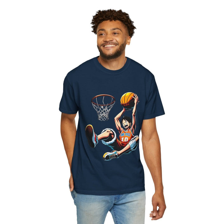 Basketball Vibes Unisex Tee, Sporty Graphic Shirt - True Navy - S - Basketball Vibes Unisex Tee, Sporty Graphic Shirt - Tatoo Tee