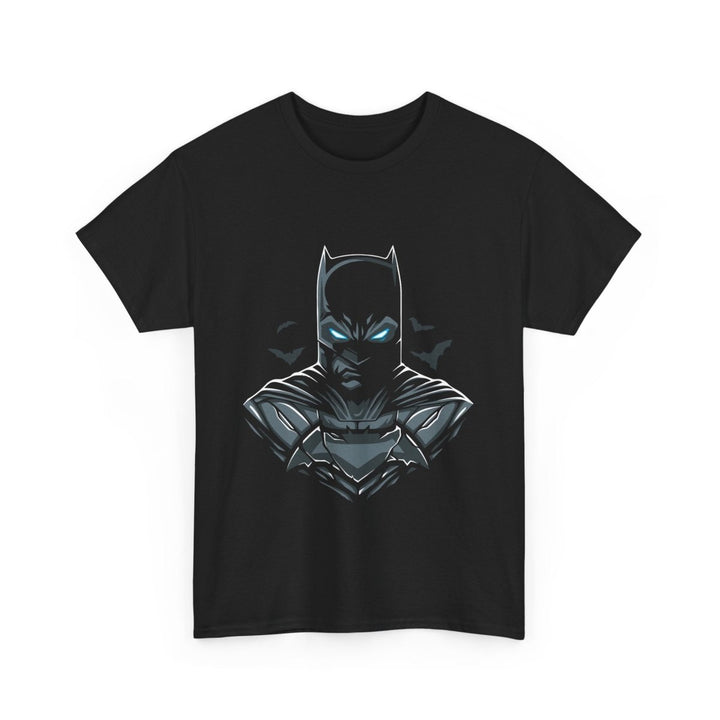 Batman Graphic Unisex Heavy Cotton Tee - Dark Knight Apparel - Black - S - Batman Graphic Unisex Heavy Cotton Tee - Dark Knight Apparel - Tatoo Tee
