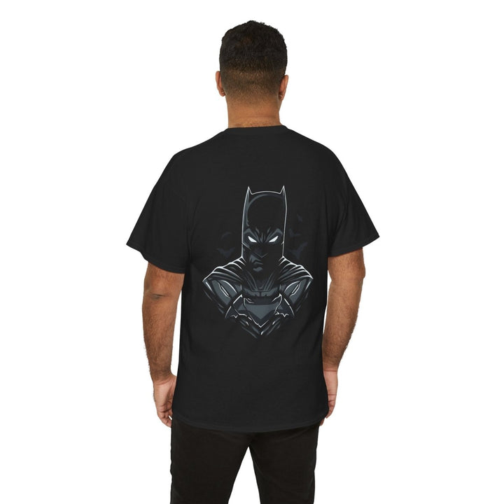 Batman Graphic Unisex Heavy Cotton Tee - Dark Knight Apparel - Black - S - Batman Graphic Unisex Heavy Cotton Tee - Dark Knight Apparel - Tatoo Tee