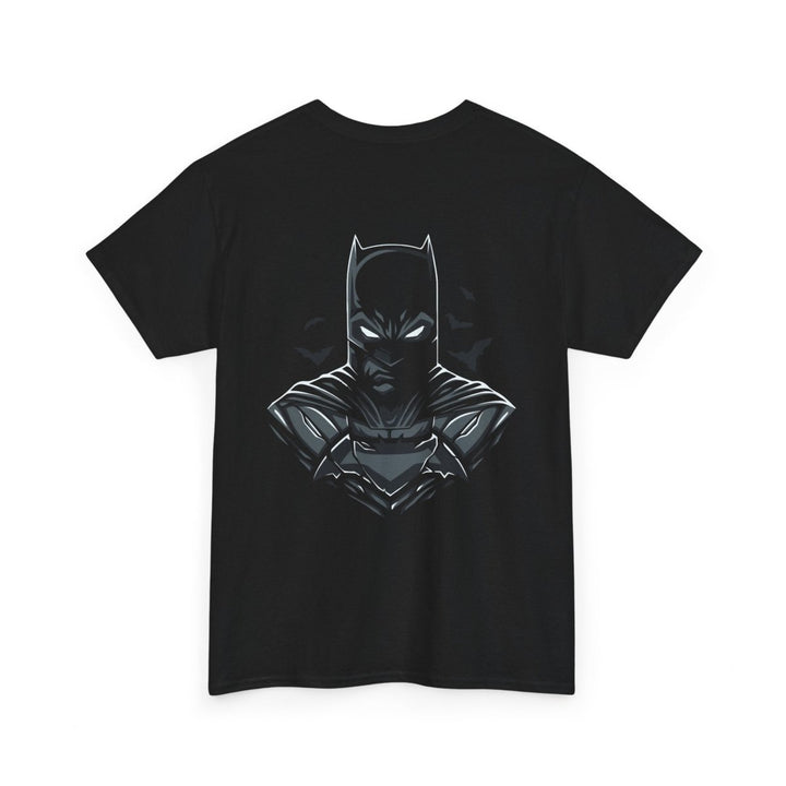 Batman Graphic Unisex Heavy Cotton Tee - Dark Knight Apparel - Black - S - Batman Graphic Unisex Heavy Cotton Tee - Dark Knight Apparel - Tatoo Tee