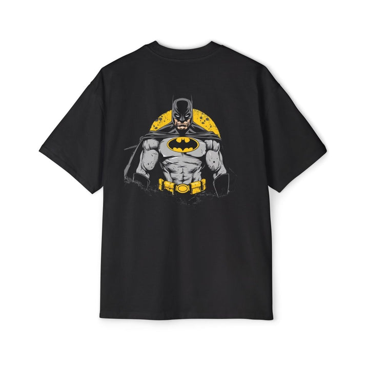 Batman Oversized Tee for Men - Classic Superhero Graphic Shirt - S - Midnight Blue - Batman Oversized Tee for Men - Classic Superhero Graphic Shirt - Tatoo Tee