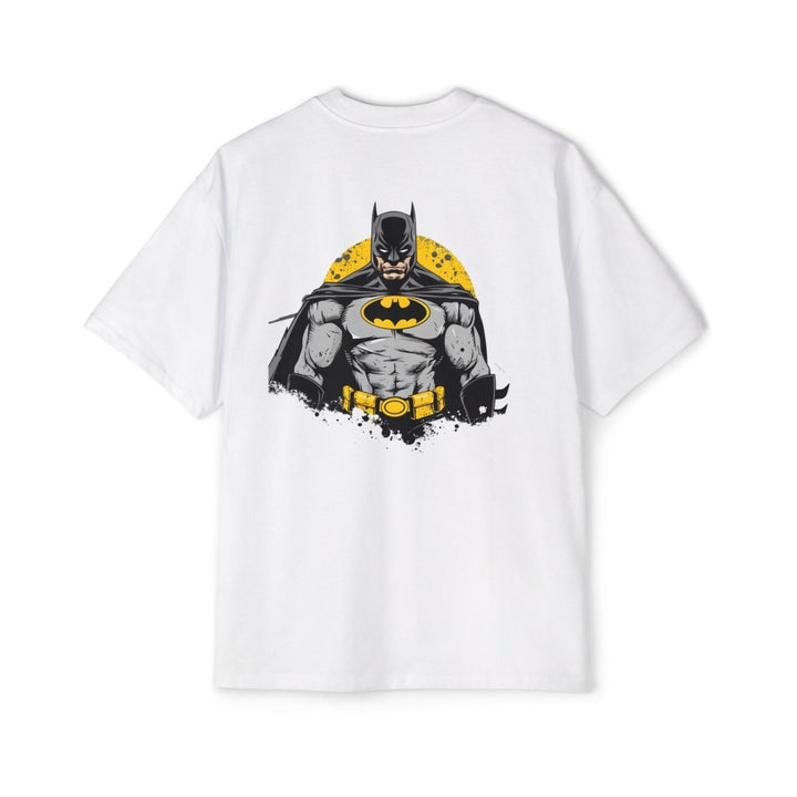 Batman Oversized Tee for Men - Classic Superhero Graphic Shirt - S - Midnight Blue - Batman Oversized Tee for Men - Classic Superhero Graphic Shirt - Tatoo Tee