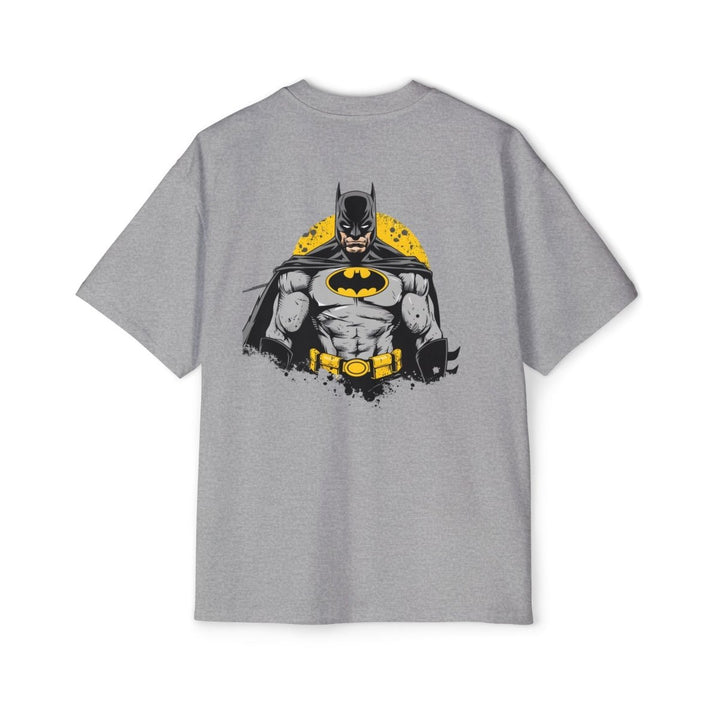 Batman Oversized Tee for Men - Classic Superhero Graphic Shirt - S - Midnight Blue - Batman Oversized Tee for Men - Classic Superhero Graphic Shirt - Tatoo Tee