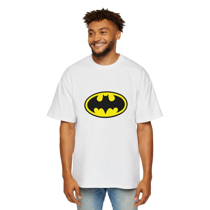 Batman Oversized Tee for Men - Classic Superhero Graphic Shirt - S - White - Batman Oversized Tee for Men - Classic Superhero Graphic Shirt - Tatoo Tee