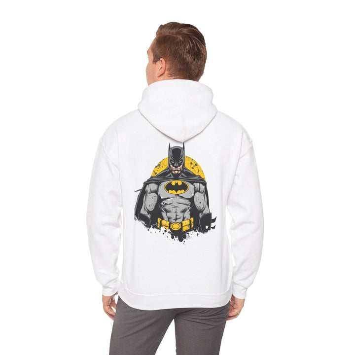 Batman Unisex Heavy Blend Hoodie - Iconic Superhero Sweatshirt - Navy - S - Batman Unisex Heavy Blend Hoodie - Iconic Superhero Sweatshirt - Tatoo Tee
