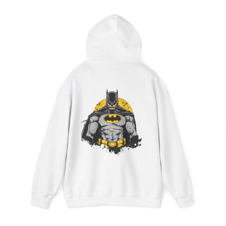 Batman Unisex Heavy Blend Hoodie - Iconic Superhero Sweatshirt - Navy - S - Batman Unisex Heavy Blend Hoodie - Iconic Superhero Sweatshirt - Tatoo Tee
