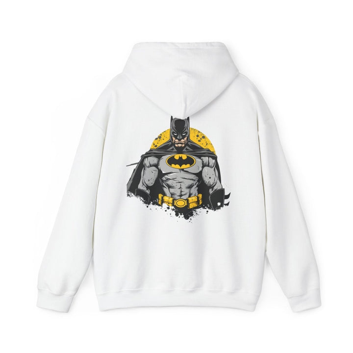Batman Unisex Heavy Blend Hoodie - Iconic Superhero Sweatshirt - Navy - S - Batman Unisex Heavy Blend Hoodie - Iconic Superhero Sweatshirt - Tatoo Tee