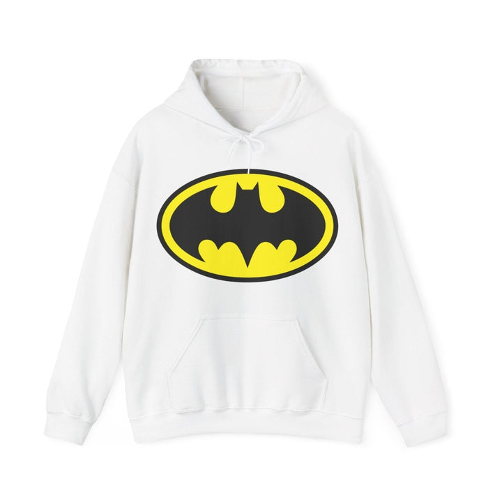 Batman Unisex Heavy Blend Hoodie - Iconic Superhero Sweatshirt - Navy - S - Batman Unisex Heavy Blend Hoodie - Iconic Superhero Sweatshirt - Tatoo Tee