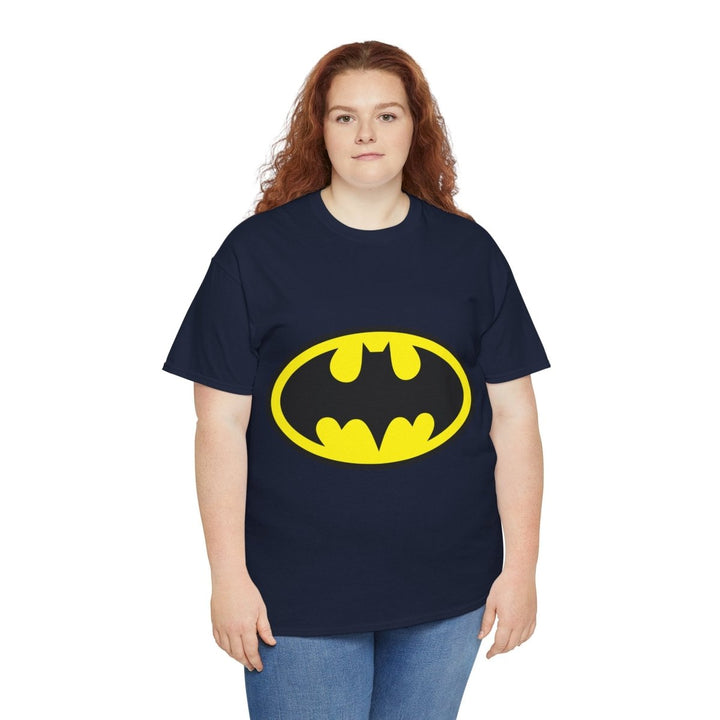 Batman Unisex Heavy Cotton Tee - Comfortable and Stylish Comic - Inspired Apparel - Navy - S - Batman Unisex Heavy Cotton Tee - Comfortable and Stylish Comic - Inspired Apparel - Tatoo Tee