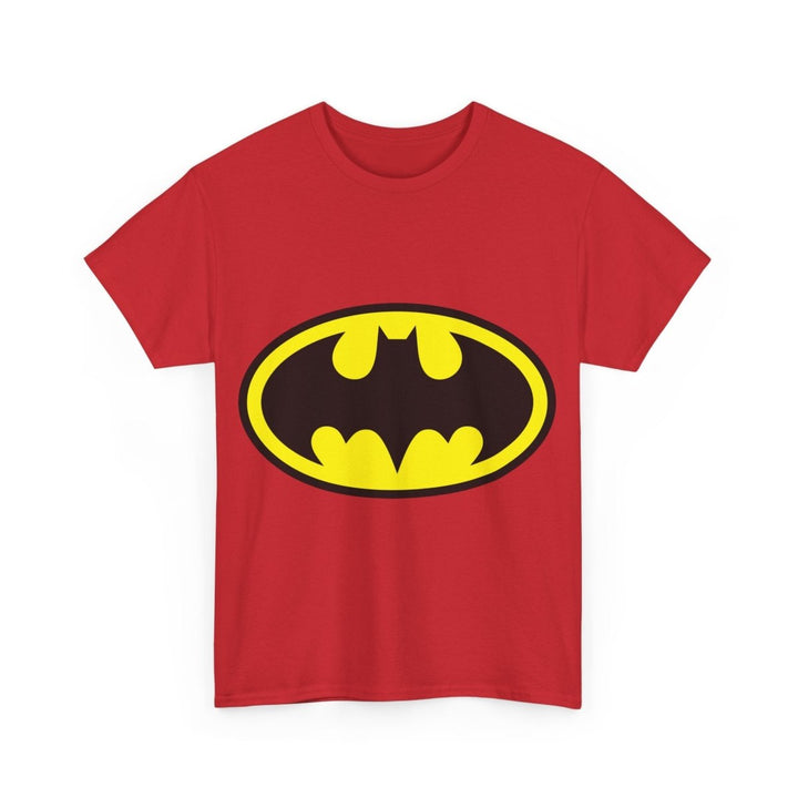 Batman Unisex Heavy Cotton Tee - Comfortable and Stylish Comic - Inspired Apparel - Red - S - Batman Unisex Heavy Cotton Tee - Comfortable and Stylish Comic - Inspired Apparel - Tatoo Tee