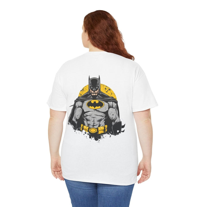 Batman Unisex Heavy Cotton Tee - Comfortable and Stylish Comic - Inspired Apparel - Red - S - Batman Unisex Heavy Cotton Tee - Comfortable and Stylish Comic - Inspired Apparel - Tatoo Tee