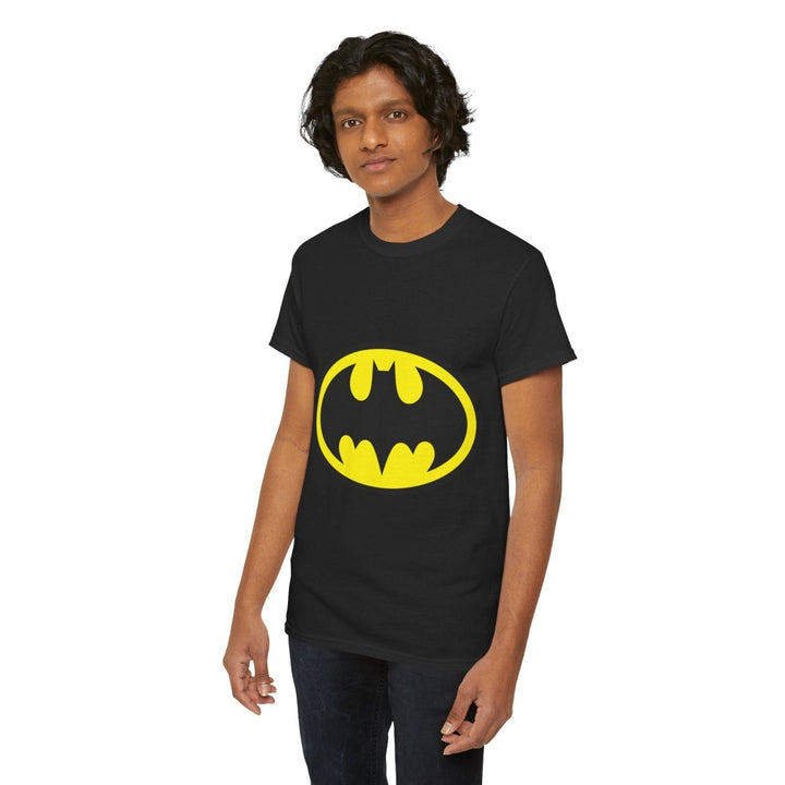 Batman Unisex Heavy Cotton Tee - Comfortable and Stylish Comic - Inspired Apparel - Red - S - Batman Unisex Heavy Cotton Tee - Comfortable and Stylish Comic - Inspired Apparel - Tatoo Tee