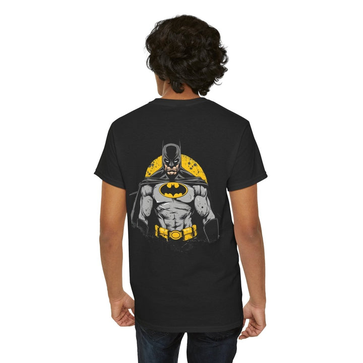 Batman Unisex Heavy Cotton Tee - Comfortable and Stylish Comic - Inspired Apparel - Red - S - Batman Unisex Heavy Cotton Tee - Comfortable and Stylish Comic - Inspired Apparel - Tatoo Tee