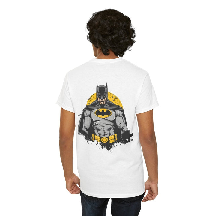 Batman Unisex Heavy Cotton Tee - Comfortable and Stylish Comic - Inspired Apparel - Red - S - Batman Unisex Heavy Cotton Tee - Comfortable and Stylish Comic - Inspired Apparel - Tatoo Tee