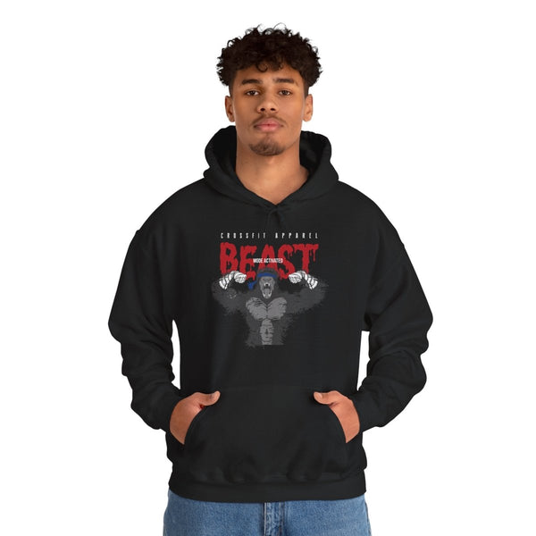 Beast Mode Graphic Heavy Blend Hoodie for Fitness Enthusiasts - Black - S - Beast Mode Graphic Heavy Blend Hoodie for Fitness Enthusiasts - Tatoo Tee