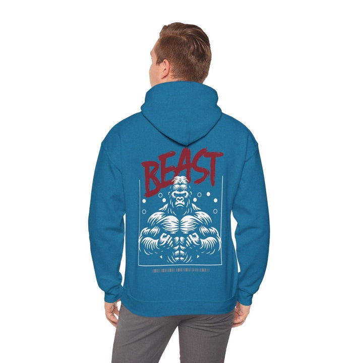 Beast Mode Graphic Heavy Blend Hoodie for Fitness Enthusiasts - Purple - S - Beast Mode Graphic Heavy Blend Hoodie for Fitness Enthusiasts - Tatoo Tee