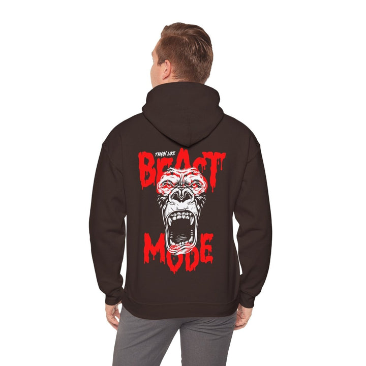 Beast Mode Unisex Hooded Sweatshirt - Motivational Gym Apparel - Purple - S - Beast Mode Unisex Hooded Sweatshirt - Motivational Gym Apparel - Tatoo Tee