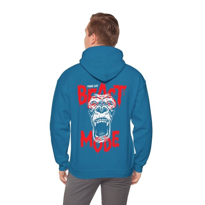 Beast Mode Unisex Hooded Sweatshirt - Motivational Gym Apparel - Purple - S - Beast Mode Unisex Hooded Sweatshirt - Motivational Gym Apparel - Tatoo Tee