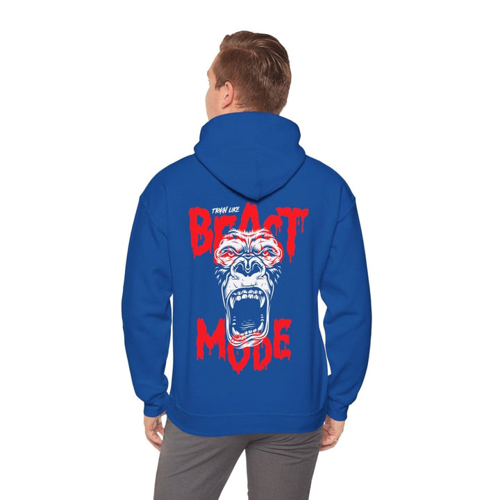 Beast Mode Unisex Hooded Sweatshirt - Motivational Gym Apparel - Purple - S - Beast Mode Unisex Hooded Sweatshirt - Motivational Gym Apparel - Tatoo Tee