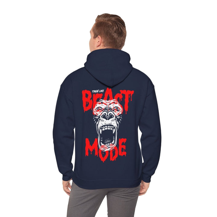 Beast Mode Unisex Hooded Sweatshirt - Motivational Gym Apparel - Purple - S - Beast Mode Unisex Hooded Sweatshirt - Motivational Gym Apparel - Tatoo Tee