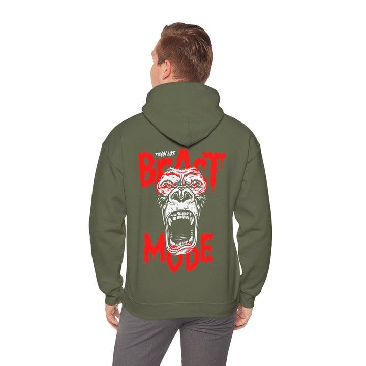 Beast Mode Unisex Hooded Sweatshirt - Motivational Gym Apparel - Purple - S - Beast Mode Unisex Hooded Sweatshirt - Motivational Gym Apparel - Tatoo Tee