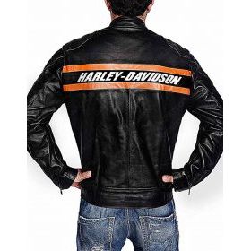 Bill Goldberg Harley Davidson Biker Leather Jacket - XS - Bill Goldberg Harley Davidson Biker Leather Jacket - Tatoo Tee