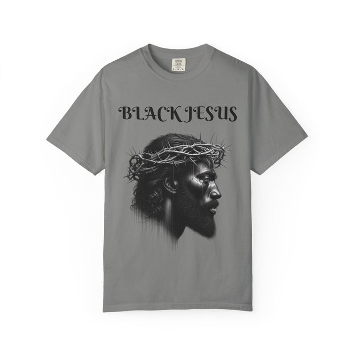 Black Jesus Unisex Garment - Dyed T-shirt, Vintage Graphic Tee - Red - S - Black Jesus Unisex Garment - Dyed T-shirt, Vintage Graphic Tee - Tatoo Tee