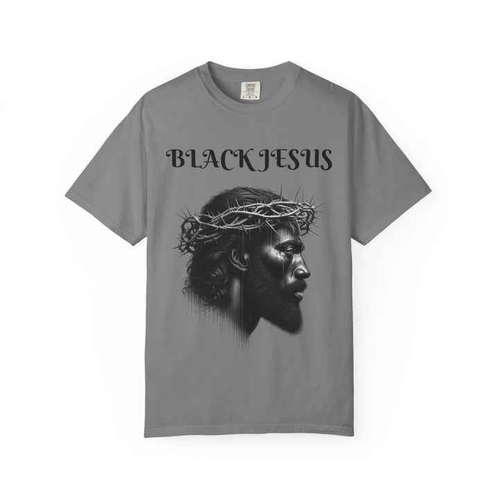 Black Jesus Unisex Garment - Dyed T-shirt, Vintage Graphic Tee - Red - S - Black Jesus Unisex Garment - Dyed T-shirt, Vintage Graphic Tee - Tatoo Tee