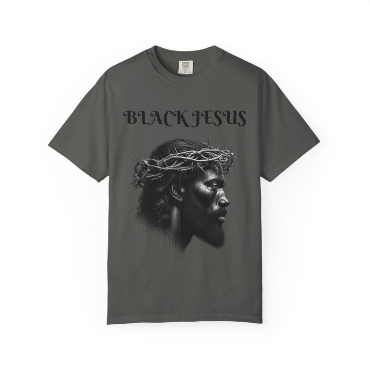 Black Jesus Unisex Garment - Dyed T-shirt, Vintage Graphic Tee - Red - S - Black Jesus Unisex Garment - Dyed T-shirt, Vintage Graphic Tee - Tatoo Tee