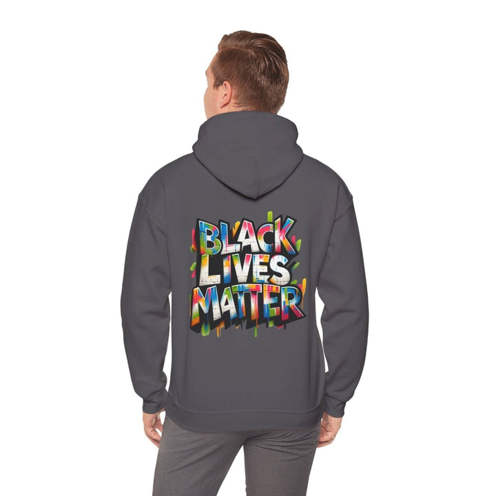 Black Lives Matter Unisex Hoodie - Charcoal - S - Black Lives Matter Unisex Hoodie - Tatoo Tee