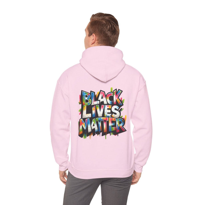 Black Lives Matter Unisex Hoodie - Light Pink - S - Black Lives Matter Unisex Hoodie - Tatoo Tee