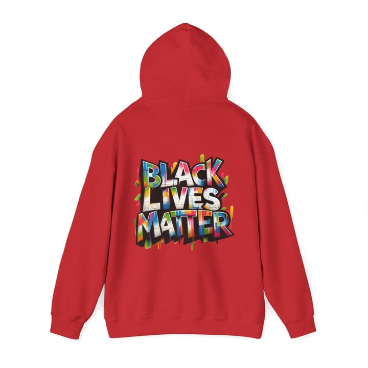 Black Lives Matter Unisex Hoodie - Red - S - Black Lives Matter Unisex Hoodie - Tatoo Tee