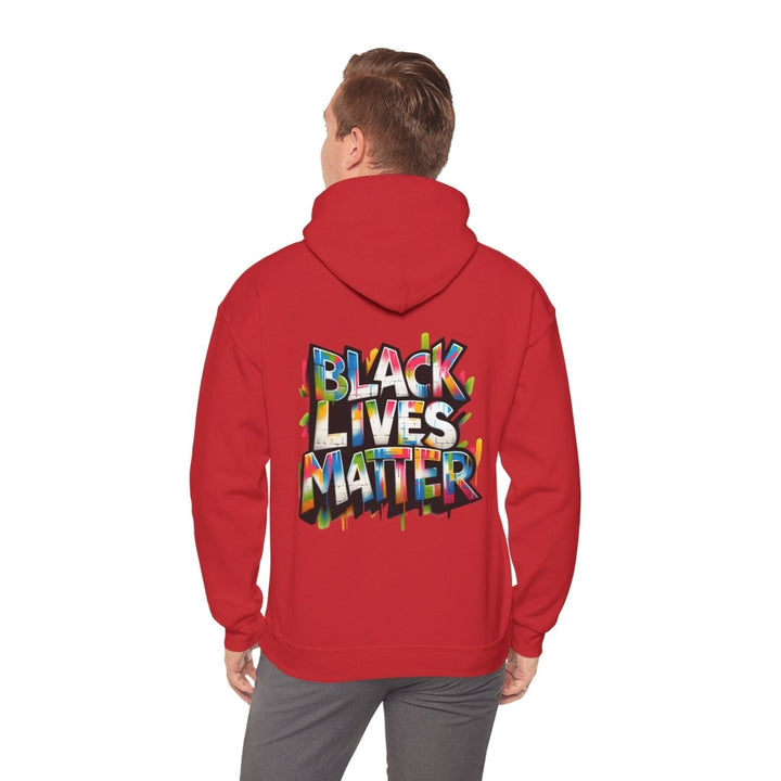 Black Lives Matter Unisex Hoodie - Red - S - Black Lives Matter Unisex Hoodie - Tatoo Tee