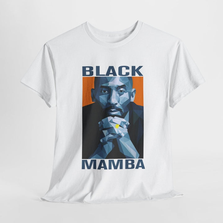 Black Mamba Unisex Heavy Cotton Tee - Tribute T-Shirt for Sports Enthusiasts - White - S - Black Mamba Unisex Heavy Cotton Tee - Tribute T-Shirt for Sports Enthusiasts - Tatoo Tee