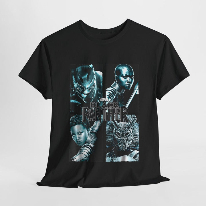 Black Panther Graphic Unisex Heavy Cotton Tee - Marvel Superhero T-Shirt - Red - S - Black Panther Graphic Unisex Heavy Cotton Tee - Marvel Superhero T-Shirt - Tatoo Tee